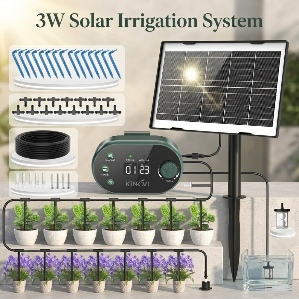 Irrigation Drip Tape - Solar Irrigation System with 22 Timer