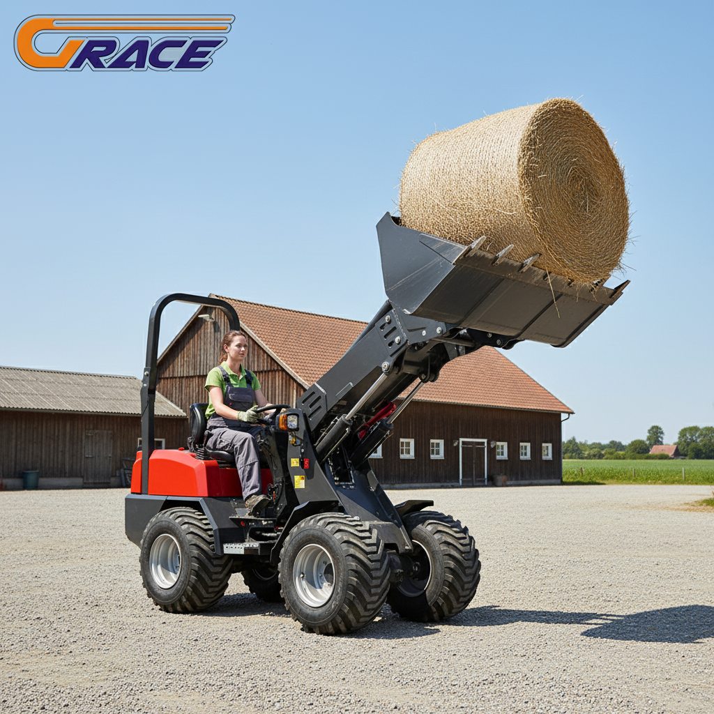 2Ton Telescopic Arm Loader wit - огляд і ціна Agriculture Farming Equipments