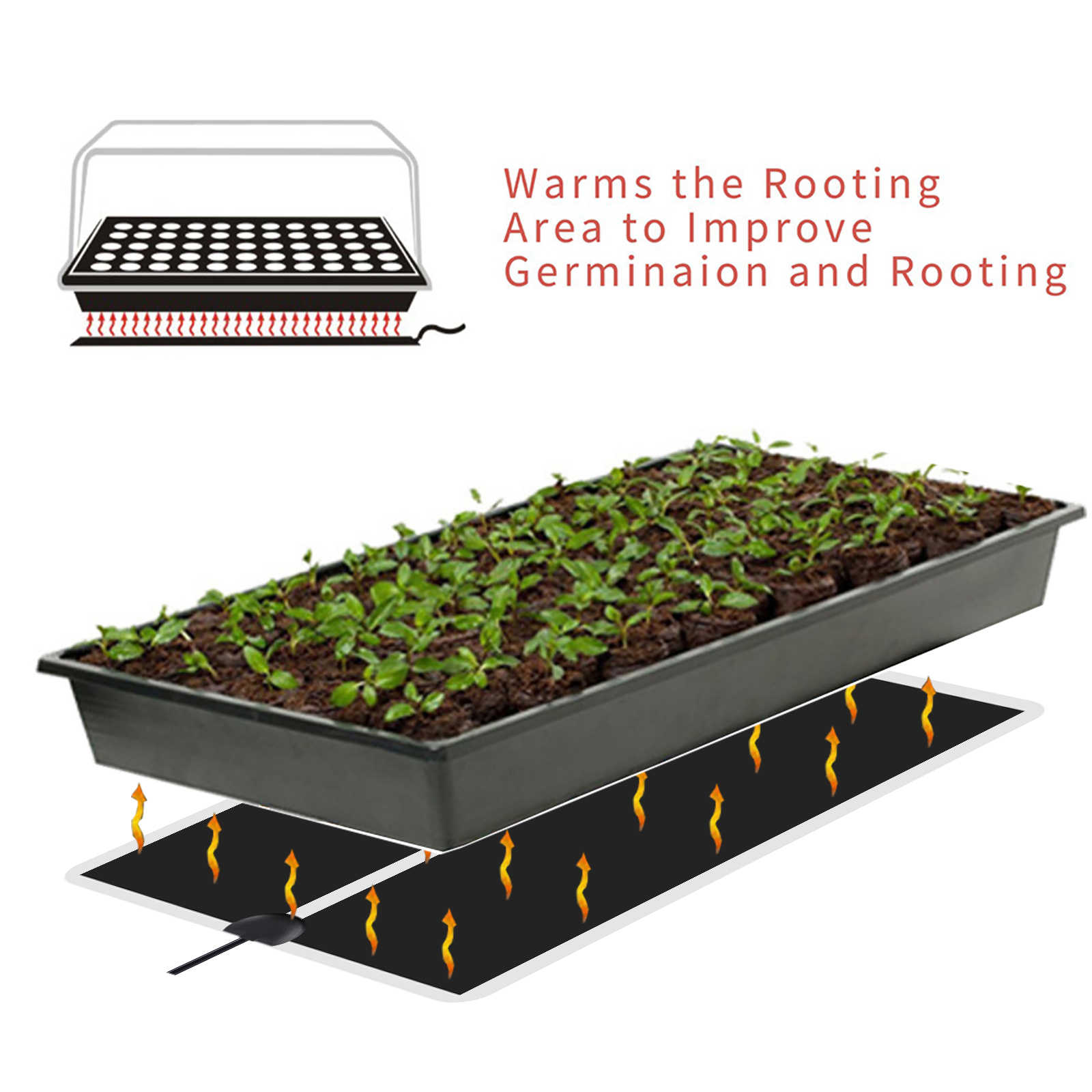 5~45W Seedling Heat Mat 220V~2 - огляд і ціна Plant Growth Regulator