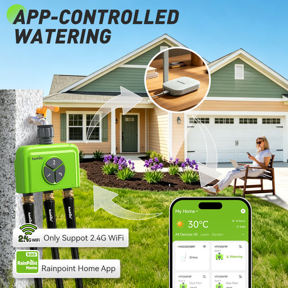 RAINPOINT WiFi Water Timer For - огляд і ціна Irrigation Drip Tape