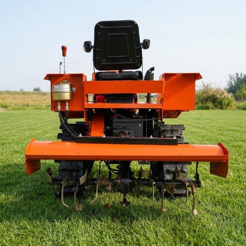 Crawler 4WD Rotary Tiller 35HP - огляд і ціна Agriculture Farming Equipments