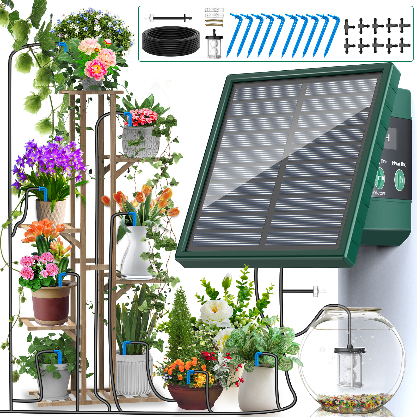 Solar Drip Irrigation Watering - огляд і ціна Irrigation Drip Tape