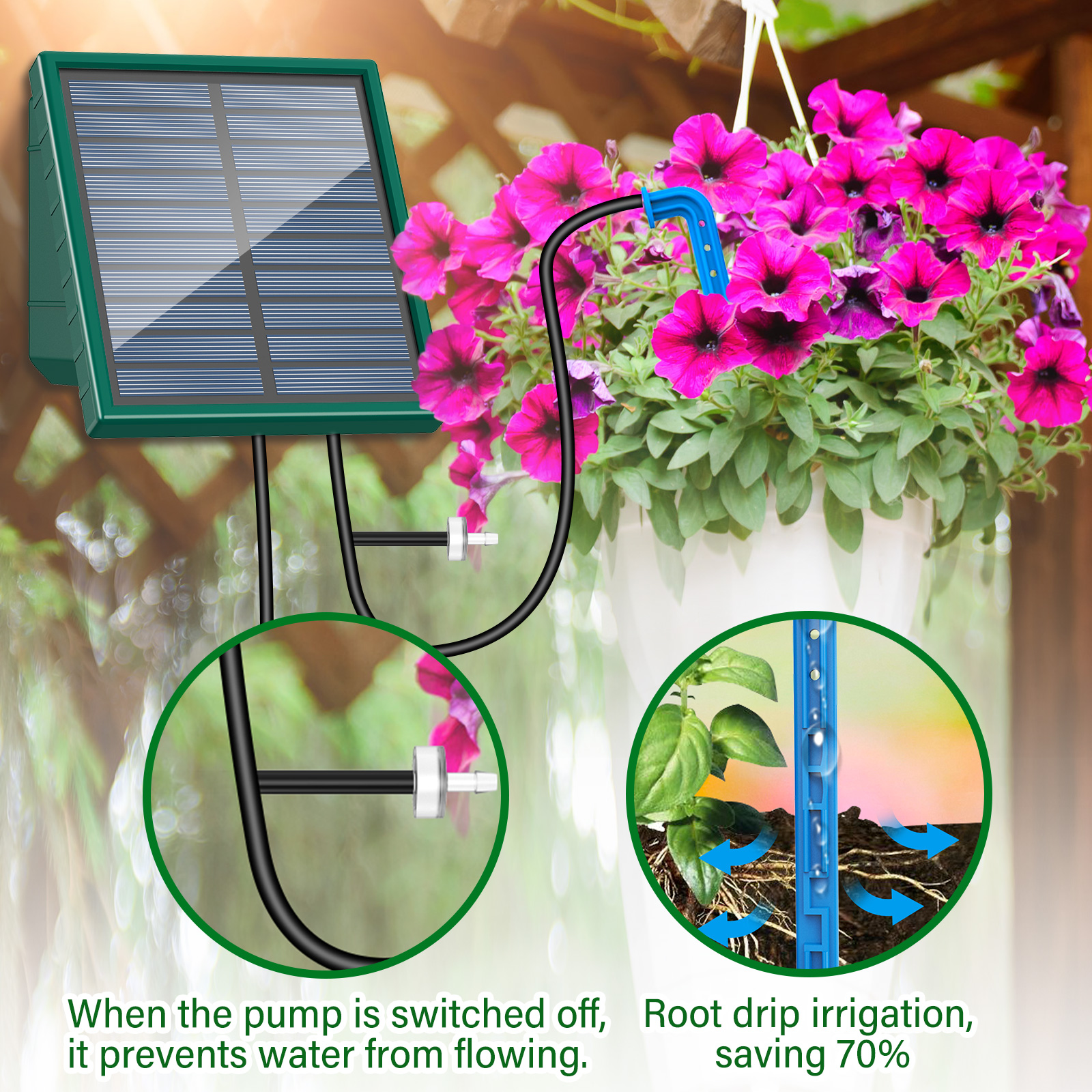 Solar Drip Irrigation Watering - огляд і ціна Irrigation Drip Tape